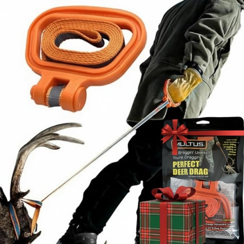 MULTUS Deer Drag Rope & Strap - Heavy Duty Deer Puller for Hunting - Unique Gifts for Hunters, Dad, Men Who Have Everything - Hunting Essentials & Accessories - Image 1